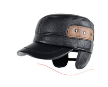 Winter Men Leather Baseball Cap BC019