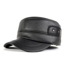 Winter Men Leather Baseball Cap BC019